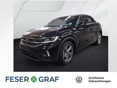 Gebraucht VW T-Roc Cabriolet R-line 150 PS (110 kW) 2025 Deep black perleffekt schwarz Cabrio
