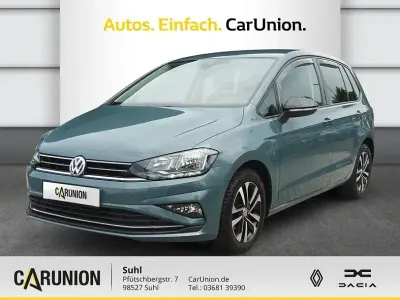 Gebraucht VW Golf Sportsvan IQ Drive 116 PS (85 kW) 2019 Petroleum blue metallic, petro Van / Kleinbus
