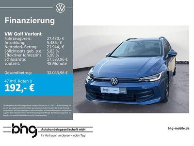 Gebraucht VW Golf VIII Life 116 PS (85 kW) 2025 Blau Kombi