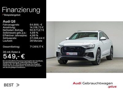 Gebraucht Audi Q8 S-Line 231 PS (169 kW) 2023 Gletscherweiß metallic (metallic) SUV
