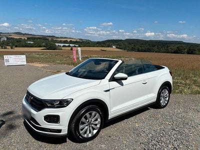 Gebraucht VW T-Roc Cabriolet R-line 150 PS (110 kW) 2021 Weiß Cabrio