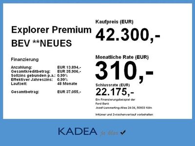 Neu Ford Explorer Premium 210 kW (286 PS) 2025 Frost weiß SUV