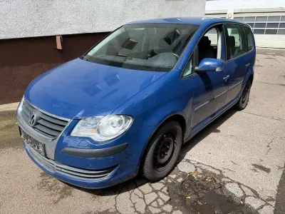 Gebraucht VW Touran Conceptline 105 PS (77 kW) 2008 Blau Van / Kleinbus