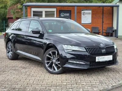 Gebraucht Skoda Superb SportLine 190 PS (139 kW) 2019 Schwarz Limousine