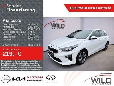 Gebraucht Kia Ceed Spirit 160 PS (117 kW) 2021 Hw2) deluxeweiss met. (weiss Kleinwagen