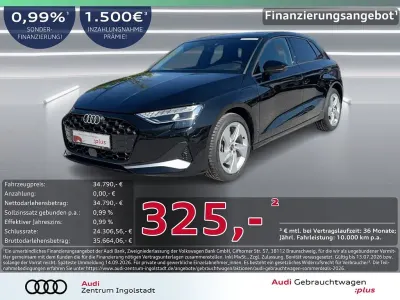Gebraucht Audi A3 Advanced 204 PS (150 kW) 2025 Mythosschwarz metallic Limousine