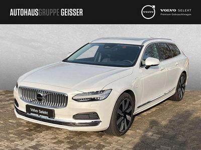 Neu Volvo V90 Plus 349 PS (256 kW) 2025 Crystal weiß perleffekt Kombi