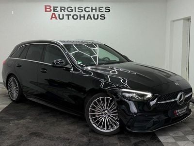 Brugt Mercedes C200 AMG line 163 HK (119 kW) 2021 Sort Stationcar