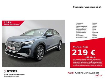 Geysirblau metallic Gebraucht 2022 Audi Q4 Sportback e-tron Comfort SUV | 33.990 € (Teuer)