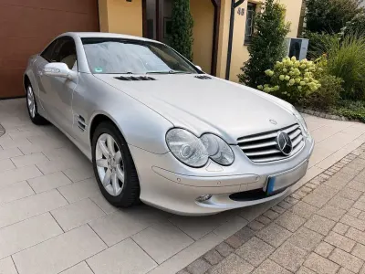 Gebraucht Mercedes SL500 306 PS (225 kW) 2003 Silber Cabrio