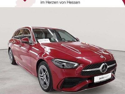 Usata Mercedes C300e AMG line 204 CV (150 kW) 2023 Rosso Station wagon
