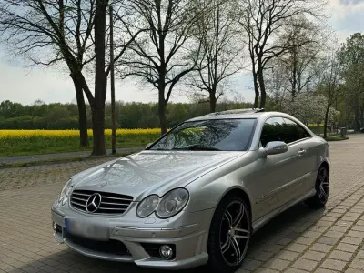 Brugt Mercedes CLK320 Avantgarde 218 HK (160 kW) 2004 Sølv Coupe