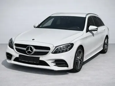 Gebraucht Mercedes C220 AMG line 194 PS (142 kW) 2020 Weiß Kombi