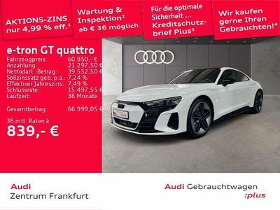 Gebraucht Audi e-tron GT quattro Sport 350 kW (476 PS) 2023 Weiß Limousine
