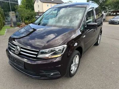 Gebraucht VW Caddy Comfortline 125 PS (91 kW) 2018 Black berry metallic Van / Kleinbus