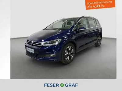 Gebraucht VW Touran Highline 150 PS (110 kW) 2022 Atlantik blue metallic Van / Kleinbus