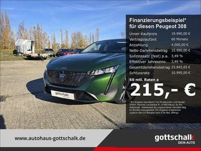 Gebraucht Peugeot 308 Allure 131 PS (96 kW) 2023 Grün Limousine