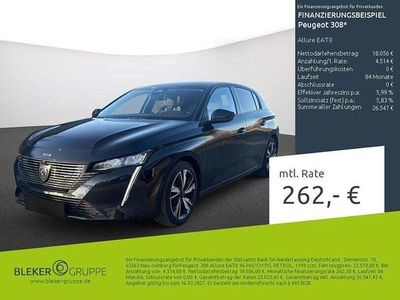 Gebraucht Peugeot 308 Allure 131 PS (96 kW) 2023 Schwarz Limousine