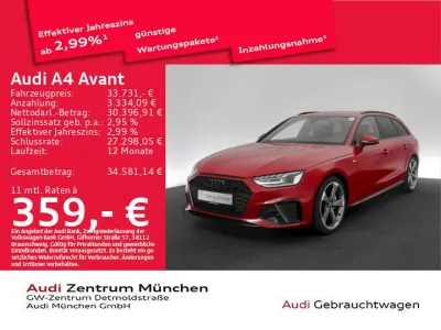 Begagnad Audi A4 Competition 204 HK (150 kW) 2023 Röd Kombi