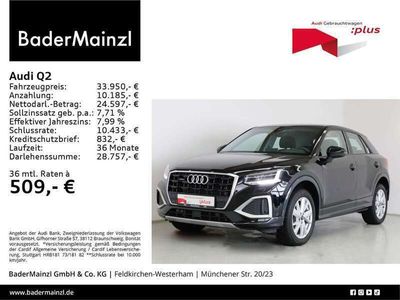 gebraucht Audi Q2 Q2 Advanced35 TDI quattro S tronic Virtual Kam. SHZ LED