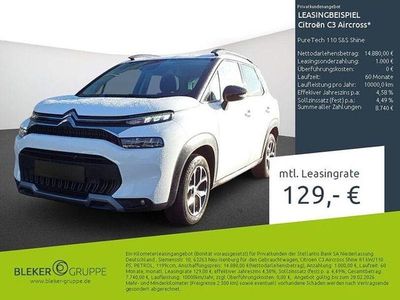 Gebraucht Citroën C3 Aircross Shine 110 PS (80 kW) 2023 Weiß SUV