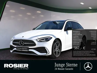Brugt Mercedes C300e Advanced Plus 197 HK (144 kW) 2025 Hvid Stationcar