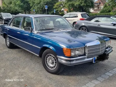 Brugt Mercedes 450 224 HK (164 kW) 1978 Blå Sedan