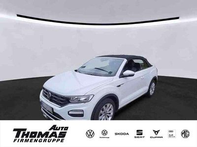 Gebraucht VW T-Roc Cabriolet R-line 150 PS (110 kW) 2021 Weiß Cabrio