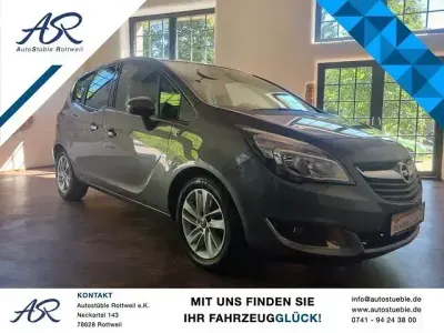 Gebraucht Opel Meriva drive 110 PS (80 kW) 2015 Karbon silber/shiny grey m2 Van / Kleinbus