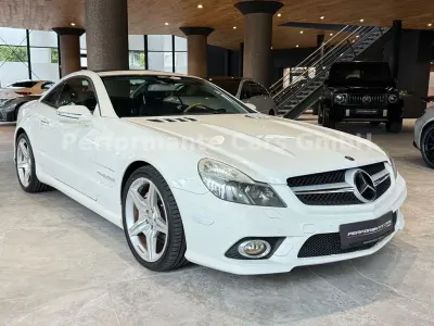 Gebraucht Mercedes SL500 AMG 387 PS (284 kW) 2009 Weiß Cabrio