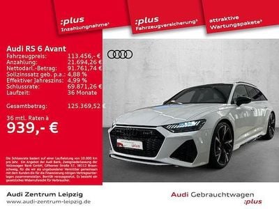 Gebraucht Audi RS6 Performance 630 PS (463 kW) 2024 Gletscherweiß metallic Kombi
