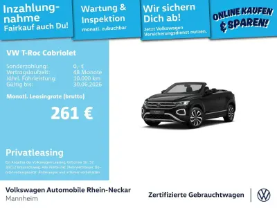 Używany VW T-Roc Cabriolet Style 116 KM (85 kW) 2025 Czarny Kabriolet