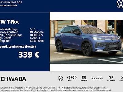 Neu VW T-Roc Style 150 PS (110 kW) 2025 Blau SUV