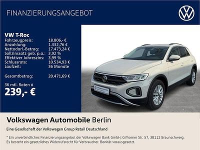 Second-hand VW T-Roc Life 110 CP (80 kW) 2023 Gri SUV