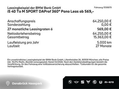 Usata BMW i5 M Sport 250 kW (340 CV) 2025 Blu Station wagon