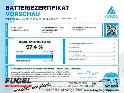 Gebraucht Cupra Born 169 kW (231 PS) 2022 Quasargrau Kleinwagen