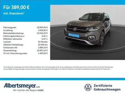 Gebraucht VW T-Cross Style 95 PS (69 kW) 2019 Silber SUV