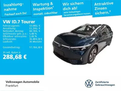 Gebraucht VW ID.7 GTX 250 kW (340 PS) 2025 8h aquamarinblau metallic Kombi