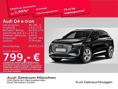 Gebraucht Audi Q4 e-tron Ambiente 210 kW (286 PS) 2024 Mythosschwarz metallic SUV