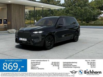 Nuova BMW X7 M Sport 352 CV (258 kW) 2026 Nero SUV