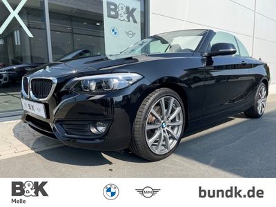 gebraucht BMW 220 i Cabrio Advantage NAVI LED 2xSHZ PDC 1.Hand