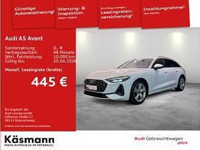 Gebraucht Audi A5 S-Line 204 PS (150 kW) 2025 Weiß (gletscherweiß metallic) Kombi