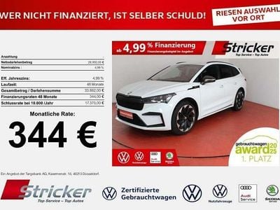 Moonweiss metallic (metallic) Gebraucht 2022 Skoda Enyaq iV SportLine SUV | 28.949 € (Fairer Preis)