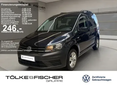 Gebraucht VW Caddy Trendline 125 PS (91 kW) 2018 Blau Van / Kleinbus