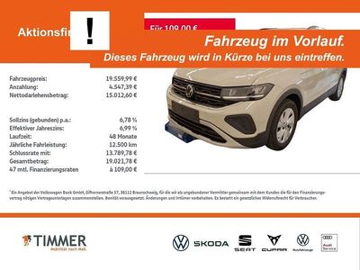 Gebraucht VW T-Cross Life 95 PS (69 kW) 2024 Grau SUV