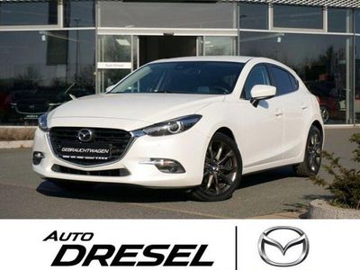 Gebraucht Mazda 3 Sports-Line 120 PS (88 kW) 2017 Satinweiß metallic Limousine
