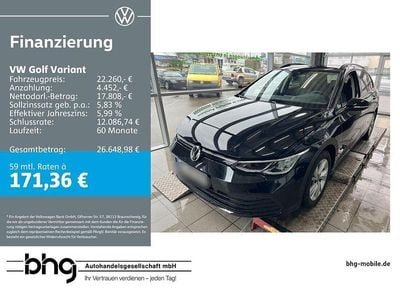 Second-hand VW Golf VIII Life 131 CP (96 kW) 2022 Negru Break