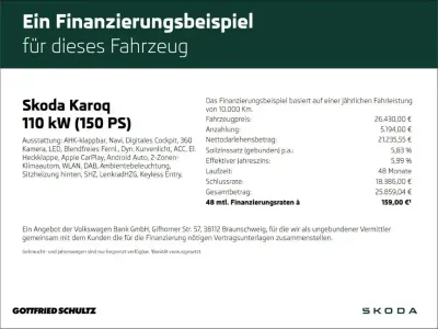 Gebraucht Skoda Karoq Style 150 PS (110 kW) 2023 Blau SUV