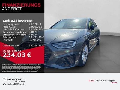 Usata Audi A4 S-Line 150 CV (110 kW) 2023 Grigio Berlina
