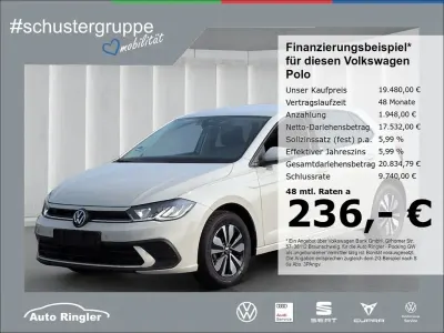 Gebraucht VW Polo Move 95 PS (69 kW) 2023 Ascotgrau Kleinwagen